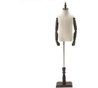 Child Mannequin Tailor Dummy Seamstress Model, The Height Can Be Adjusted, Wood Arm Movable for Shops, Small
