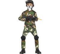 Fiestas Guirca Fancy Dress Child Military in Green | Size: 5-6 Years Fiestas Guirca Green 5-6 Years