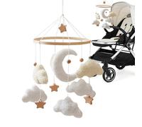 child mobile - Bohemian rotating hanging ornament, soft motion decorative display hanging light, child minimalis