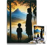 Child Mothers Jigsaw Puzzles 1000 Pieces Cognitive Development Fun Game Special Thoughtful Celebration Present Size 38x26cm