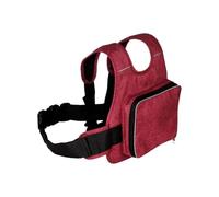 Child Motorcycle Safety Belt Adjustable Reflective Strip Harness Kids Passenger Grip Grab Handle Seat Strap(Red)