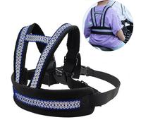 Child Motorcycle Safety Harness for Kids Reflective Anti-Fall Bike Motorcycle Back Seat Safety Belt Adjustable Cycling Walking Harness Leash with Added Padding on Shoulders Waist Age 2-12Yrs