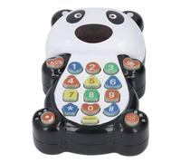 Child Music Phone Toy, Intelligent Learning Device for Cognitive Children to Work in Your Portable Cartoon to Know Numbers (Black)