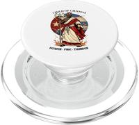 Child Of Changó Power Fire Thunder Deity Cuban Flag PopSockets PopGrip for MagSafe