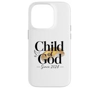 Child Of God Since 2024 Christian Newborn Blessing Case for iPhone 14 Pro