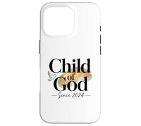 Child Of God Since 2024 Christian Newborn Blessing Case for iPhone 16 Pro