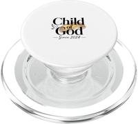 Child Of God Since 2024 Christian Newborn Blessing PopSockets PopGrip for MagSafe