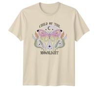 Child of The Moonlight Celestial Nature Moth Womens Men Graphic Tee Unisex T-Shirt Mystical Bohemian Style S