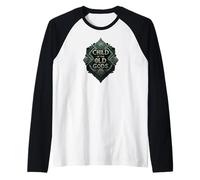 Child Of The Old Gods Mystic Fantasy Design Raglan Baseball Tee