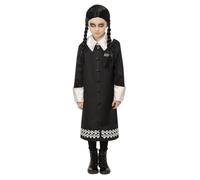 Child Official Addams Family2 Wednesday Fancy Dress Costume