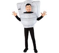 Child Official Skibidi Toilet Youtube 3D Inflatable Fancy Dress Costume