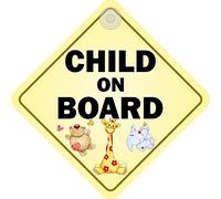 Child On Board Diamond Hanging Car Window Sign