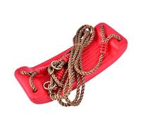 Child Outdoor Plastic Bent Swing Seat for Kid Backyard Kindergarten Playground (Red)