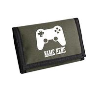 Child Personalised Gamer Controller Bag Boys Kids Ripper Wallet with Coin Holder Name Here Kids Wallet
