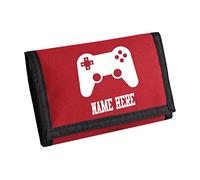 Child Personalised Gamer Controller Bag Boys Kids Ripper Wallet with Coin Holder Name Here Kids Wallet