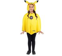 amscan 9918497 - Unisex Kids Official Pokémon Pikachu Cape Fancy Dress Costume Age: 3-7 Yrs