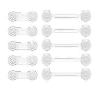 Child Proof Cabinet Locks, Childproof Cabinet Locks Safety Latch, No Drilling Latch Home Security for Kids Toddler Apartment Kitchen Fridge Closet Drawer Door Cupboard Closet Appliance