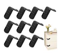 Child Proof Lock - 10X Child Proof Cabinet Door Lock | Kids Proofing Removable Secure Sturdy Baby Stuff for Drawers Cabinets Fridge Closet Bathroom Kitchen Furniture Ovens