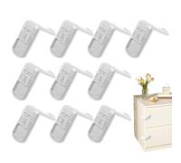Child Proof Lock - 10X Child Resistant Door Lock - Secure Removable Sturdy Kids Proofing Baby Stuff for Kitchen Furniture Cabinets Ovens Drawers Fridge Bathroom Closet