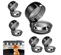 Child Proof Oven Knob Covers - 5 Pack Stove Knob Covers, Button Cover, Stove Protector | Clear Cooker Knob Safety Covers, Strong Adhesive Oven Lock, Size