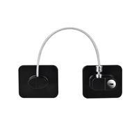 Child Proof Refrigerator Lock 1Pc Child Safety Lock Cabinet Fridge Door Lock Stainless Steel Cable Protection Kids Home Window Lock Strong Fix for Mayor Seguridad(Color2)