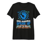 Child Protection End Abuse Hands Advocacy Design Premium T-Shirt