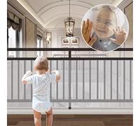 Child Protection Net,Safety Net,Railing Stairs Netting,Stair Railing Safety Net,Stairway Safety Net,Child Safety Netting Indoor,Baby Fall Protection Safety Net,Children Safety Net (White)
