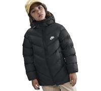 Nike Kids Tf Adp Puffer Mid Thigh Jacket, Black/White, 8/10 Years