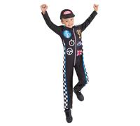 Racing Car Driver Costume Boys Race Toddlers Childs Fancy Dress Outfit Kids