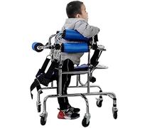Child Rehabilitation Rollator Walker, Rollators 6 Wheels Stainless Steel Walking e Lower Limb Rehabilitation Aids for Disabled Kids with Cerebral Palsy/Disability