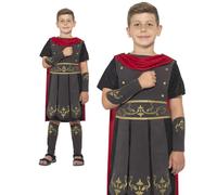 Child Roman Soldier Costume Teen Gladiator Warrior Book Day Fancy Dress New, Rom