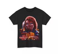 Child’s Play 2 Movie 1990 Chucky Horror T Shirt Unisex Heavy Cotton Tee Black