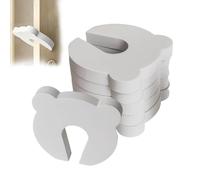 Child Safe Door Stopper, Pack of 6 Bear Shape Foam Child Lock, Door Closer Preventer - for Bedroom, Bathroom, Kitchen, Home and Daycare