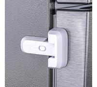 Child Safe Fridge Lock with Adhesive, No Tools Required, Fridge Lock for Kids, Freezer Bars to Keep Door Closed for Toddlers, Cats and Dogs