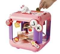 Child Safe - Secure Money Chest with Code, Early Education Accessory, Organized Currency, Small Practical Box, Fun Learning, Colorful Design | Girl Boy Home Event