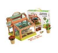 Child Safe See Through Plant Growing Container Ideal for Balcony or Yard with Quick Assembly Family Activity Set