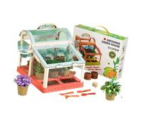 Child Safe See Through Plant Growing Container Ideal for Balcony or Yard with Quick Assembly Family Activity Set