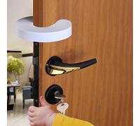 Child Safety Anti Door Slam- Pack of 4 Foam Door Stop Finger Guards - Prevents Slamming & Pinched Fingers - Door Slam Stopper Easy C-Shape Fit for Standard Doors - Quiet, Reusable & No Tools