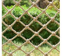 Child Safety Balcony Net - Protective Mesh for Stairs Trailers Tree Houses & Swing Sets - ge Style Grid (4x4m) - Perfect for Kids' Safety & Fall Prevention