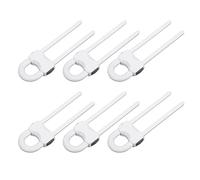 Child Safety Cabinet Locks, Easy Installation U Shape Child Locks Toilet Child Proof Safe for Drawer for Ring Handles (White)