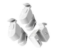 Child Safety Door Lock, Snap-On, No Tools or Adhesives, Easy Two-Way Unlocking, ABS and Stainless Steel, for Interior Doors (3PCS)