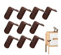 Child Safety Lock, 10x Cabinet Drawer Lock, 2.76x2.76x1.57 Inches Removable Secure Latch, Baby Proofing Strap Set, for Kitchen, Bathroom, Fridge, Closet, Furniture