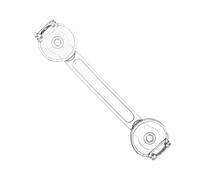 Child Safety Lock, Child Safety Lock - Child Safety Lock Adhesive Transparent Cabinet Lock | No Drilling Child Lock Child Proof Multi-Purpose Safety Latch Strap Lock for Drawers and Doors
