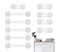 Child Safety Locks | Cabinet Locks Baby Proofing Set - Adhesive Latch Home Security Baby Proofing for Kitchen Door Refrigerator Appliance Closet Apartment Family Kids Toddler