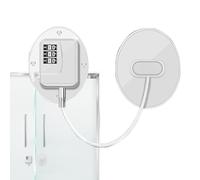 Child Safety Locks, Child Safe Fridge Door Lock Made of Steel Wire, Portable Multi-Purpose Children's Door Lock with Password, Self-Adhesive, Keyless Fridge Lock, No Drilling for T
