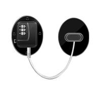 Child Safety Locks, Child Safe Fridge Door Lock Made of Steel Wire, Portable Multi-Purpose Children's Door Lock with Password, Self-Adhesive, Keyless Fridge Lock, No Drilling for T
