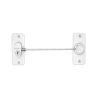 Child Safety Locks Window Door Cable Ventilator Kid Lock Security Locking Keyed Opening Restrictor for Protection for Home Office(White)