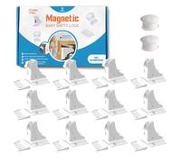 Child safety magnatic cabinet lock baby proofing Cabinets & Drawers - No Drilling, Easy Installation, Strong Hold - 12 Locks + 2 Keys