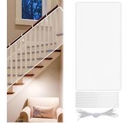 Child Safety Net,200×79cm Balcony Safety Netting Stairs Protective Netting,Railing Stairs Netting,Stairway Railing Fence Mesh Protection Net,Stair Railing Safety Net for Kids Baby Toys Pets,White