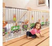 Child Safety Net, Balcony,Patios Stairs Netting,Safe Rail Net for Kids/Pet/Toy, Sturdy Mesh Fabric Material, Protector with 25 Nylon Ropes and 15 Buckling Straps (78cmX300cm)